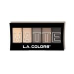 L.A. COLORS 5 Color Matte Eyeshadow Palette, Nude Suede CEM480 - Image 2