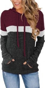 Lylinan Womens Cozy Textured Sweaters Fall Fashion Hoodies Trendy Outfits S-XXL - Image 2