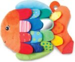 Melissa & Doug K’s Kids, Flip Fish Stuffed Animal, Soft Baby Book, Multi-Textured Squeaking & Crinkling Infant Sensory Toys for Babies with Baby Mirror, Tummy Time Toys for Infants Ages 0–9 Months - Image 2