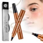 Microblading Eyebrow Pencils for Women, 2026 Upgraded Waterproof 3D Microblading Eyebrow Pen, Fine Tip Brow Pencil for Natural Defined Eyebrows Makeup (Light Brown) - Image 2