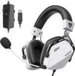 NUBWO HG03 USB-A Gaming Headset with 7.1 Surround and FPS Sound, Wired Headphones with Noise Canceling Mic, Comfortable Design for PC, Laptop - White - Image 2