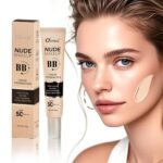O'CHEAL BB Cream with SPF 50+ | Full Coverage Tinted Moisturizer with Buildable Concealer Powder Foundation, Oil-Free, Hydrating & Matte Finish | Vegan, Cruelty-Free, for All Skin Types(Ivory) - Image 2