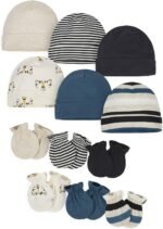Onesies Brand Unisex Baby 12-piece Cap and Mitten Set - Image 2