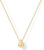 PAVOI 14K Gold Plated Dainty Pear Pendant Necklace for Women | Tear Pendant Necklaces - Image 2