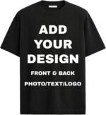 Personalized Custom T Shirts for Women Men T-Shirt Front Back Add Your Own Design with Image Text Logo - Image 2