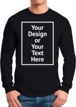 Personalized Tee Custom Long Sleeve Shirts for Men Design Your Own Image Text Photo Front/Back Print - Image 2