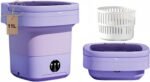 Portable Washing Machine, Mini Washer,11L Upgraded Large Capacity Foldable Washer.Deep Cleaning of Underwear, Baby Clothes and Other Small Clothes.Suitable for Apartments, Dormitories, Hotels.(Purple) - Image 2