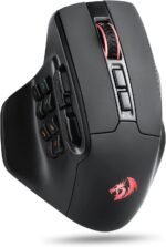 Redragon M811 PRO Wireless MMO Gaming Mouse, 15 Programmable Buttons RGB Gamer Mouse w/Ergonomic Natural Grip Build, 10 Side Macro Keys, Software Supports DIY Keybinds & Backlit - Image 2
