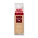 Revlon Liquid Foundation, Age Defying 3XFace Makeup, Anti-Aging and Firming Formula, SPF 20, Longwear Medium Buildable Coverage with Natural Finish, 010 Bare Buff, 1 Fl Oz - Image 2