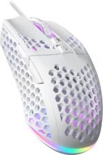 SOLAKAKA SM900 Gaming Mouse Wired with RGB,Adjustable 12800 DPI Wired Gaming Mouse with Side Buttons,Computer Mouse for Laptop/PC,White - Image 2