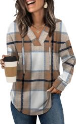 Sampeel Hoodies for Women Trendy Fall Fashion 2025 V Neck Oversized Sweatshirt Plus Size Tops Clothes - Image 2