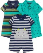 Simple Joys by Carter's baby-boys 3-pack Rompers - Image 2