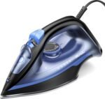 Steamer Travel Steamer, Steam Iron for Clothes, 2-in-1 Travel Iron,15s Quick Heating with LED Display, Blue-9884572 - Image 2