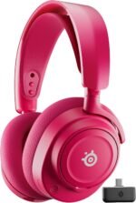 SteelSeries Arctis Nova 7 Wireless Gen 2 Gaming Headset - Real-Time App Control, 50+ HR Play, Neodymium Drivers, Mix 2.4GHz/Bluetooth, PC, PS5, PS4, Switch 1/2, Mobile - Magenta - Image 2