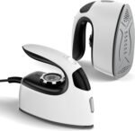 Sundu Small Iron for Clothes with Steam,Travel Iron Portable Non-Stick Soleplate Steamer for Quilting & Sewing,300 Microsteam Holes,90ml Water Tank,Lockable Safety Base - Image 2