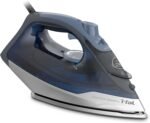 T-fal, Iron, Express Steam Iron for Clothes, Durilium Soleplate, Precision Tip, 30 Second Auto Shut Off, 1600 Watts, Anti-Drip, Ironing, Blue Clothes Iron, FV2886U0 - Image 2