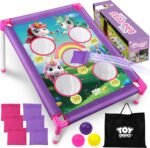 TOY Life Bean Bag Toss Game, Carnival Party Games, Cornhole Set for Kids Outdoor Games, Outside Toys for Kids Ages 4-8, Yard Outdoor Toys for Toddlers 3-5, Gifts for 3 4 5 6 7 Year Old Girls & Boys - Image 2
