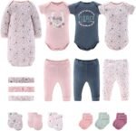The Peanutshell Baby Layette Gift Set for Girls - 16 Piece New Born Girl Gift Set, Baby Clothes, 0-9 Months - Prairie Floral - Image 2