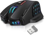 UtechSmart Venus Pro RGB Wireless MMO Gaming Mouse, 16,000 DPI Optical Sensor, 2.4 GHz Transmission Technology, Ergonomic Design, 16M Chroma RGB Lighting, 16 programmable Buttons, Up to 70 Hours - Image 2