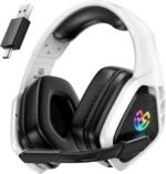 Wireless Gaming Headset for PC, Ps5, Ps4, 2.4 Ghz USB & Type-C Gaming Headphones with Microphone, 30H Battery Bluetooth Headphones for Switch, Laptop, Mobile, Mac - Image 2