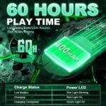 Wireless Gaming Mouse, Tri-Mode 2.4G/USB-C/Bluetooth 5.3 RGB Wireless Mouse, 10000 DPI, 60Hrs Battery, Ultra-Light Ergonomic Design, Rechargeable Computer Mice Compatible with PC Mac Laptop - Image 7