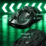 Wireless Gaming Mouse, Tri-Mode 2.4G/USB-C/Bluetooth 5.3 RGB Wireless Mouse, 10000 DPI, 60Hrs Battery, Ultra-Light Ergonomic Design, Rechargeable Computer Mice Compatible with PC Mac Laptop - Image 8