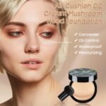 Air Cushion CC Cream Foundation - Tattoo Cover up Mushroom Head BB Creams, Long Lasting Concealing Brightening, Moisturizer Face Cream,Facial Skin Care Makeup For All Skin Types (Natural) - Image 3