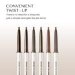 CLIO Sharp So Simple Waterproof Pencil Liner, Eye Pencil, Rich Hyper-Pigmented Color, Smooth Creamy Application, Long-Wearing Matte Finish (4 Colors) (04 DARK BROWN) - Image 6