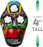 Franklin Sports Kids Football Target Toss Game - Inflatable Throwing Target Toy with Soft Mini Footballs - Fun Kids Sports Game - Image 4