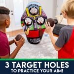 Franklin Sports Kids Football Target Toss Game - Inflatable Throwing Target Toy with Soft Mini Footballs - Fun Kids Sports Game - Image 7