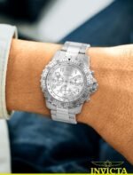 Invicta Men's 1326 Invicta II Chronograph Black Dial Two-Tone Stainless Steel Watch - Image 3