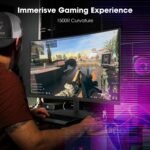 New! Sceptre Curved 27-inch Gaming Monitor 1500R 100Hz HDMI X2 DisplayPort 1ms 100% sRGB, Build-in Speakers Machine Black 2026 (C275W-FW100T) - Image 6