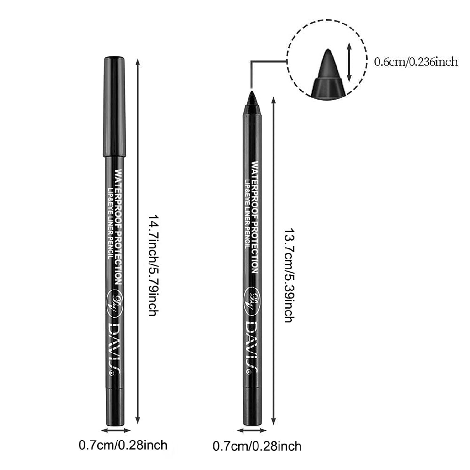 Colorful Eyeliner Pen Set, 15Colors Eye Shadow Pencil, Pearl Eyeliner Kit Metallic Glitter Colored Eye liner for Women Eye&Lip Liner Professional Waterproof Eye Makeup - Image 11