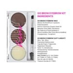 Ruby Kisses Go Brow Eyebrow Kit, Dual Shade Powder & Wax, Includes 3 Stencils, Perfect for Shaping & Defining, Natural Brow Look, Ideal for Sparse Brows - Image 4