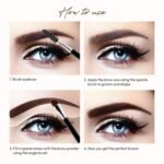 Ruby Kisses Go Brow Eyebrow Kit, Dual Shade Powder & Wax, Includes 3 Stencils, Perfect for Shaping & Defining, Natural Brow Look, Ideal for Sparse Brows - Image 6