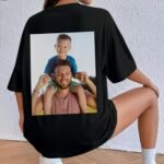 Custom T Shirts for Men Personalized Cotton Tee with Your Design/Text/Logo - Front & Back Print Unisex Funny Graphic T-Shirt - Image 4