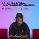 HyperX Cloud Stinger 2 Core - Gaming Headset for Playstation, Lightweight Over-Ear Headset with mic, Swivel-to-Mute Function, 40mm Drivers - White - Image 3