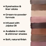 ALLEYOOP 11th Hour Waterproof Cream Eyeshadow Stick – Long-Lasting Eye Shadow Pencil & Eyeliner, Cream to Powder Stick & Highlighter – Smudge-Proof Eyeshadow Matte, Making Mauve Matte - Image 6