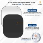 EcoNour 2 Piece Sunshade for Car Windshield | Durable 240T Polyester Car Windshield Shade Blocks UV Rays | Sun Protection for Front Window | Small (29 in*24 in) - Image 9