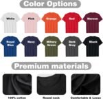 Custom T Shirts for Men Personalized Cotton Tee with Your Design/Text/Logo - Front & Back Print Unisex Funny Graphic T-Shirt - Image 7