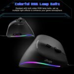 TRELC Gaming Mouse with 5 D Rocker, Ergonomic Mouse with 10000 DPI/11 Programmable Buttons, Vertical Gaming Mice Wired for PC/Laptop/E-Sports/Gamer (Black) - Image 3