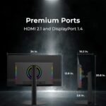 Deco Gear 27 QHD OLED Gaming Monitor | 280Hz 0.03ms Response, HDR400, Adaptive Sync, 99% sRGB, 1.5M:1 Contrast, Borderless Design, Height Adjustable Stand, HDMI 2.1, DisplayPort 1.4 - Image 9