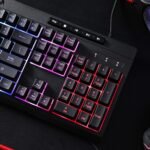 Redragon K512 Shiva RGB Backlit Membrane Gaming Keyboard with Multimedia Keys, Linear Mechanical-Feel Switch, 6 Extra On-Board Macro Keys, Dedicated Media Control, Detachable Wrist Rest - Image 8