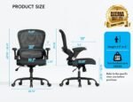 TRALT Office Chair - Ergonomic Office Chair with Back Support, Home Office Desk Chairs, 330lbs Wide Seat Big and Tall Office Chairs, Comfy Desk Chair for Work, Study, Office, Gaming (Black) - Image 3