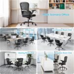 TRALT Office Chair - Ergonomic Office Chair with Back Support, Home Office Desk Chairs, 330lbs Wide Seat Big and Tall Office Chairs, Comfy Desk Chair for Work, Study, Office, Gaming (Black) - Image 4