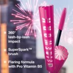 Maybelline Lash Sensational Firework Waterproof Mascara, Lengthening & Volumizing Mascara for up to 24HR wear, Very Black, 1 Count - Image 4