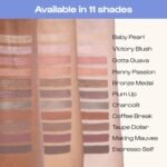 ALLEYOOP 11th Hour Waterproof Cream Eyeshadow Stick – Long-Lasting Eye Shadow Pencil & Eyeliner, Cream to Powder Stick & Highlighter – Smudge-Proof Eyeshadow Shimmer, Baby Pearl Shimmer - Image 9