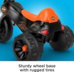 Fisher-Price Toddler Tricycle Harley-Davidson Tough Trike, Toy Bike with Handlebar Grips & Storage for Outdoor Play Kids Ages 2+ Years (Amazon Exclusive) - Image 5