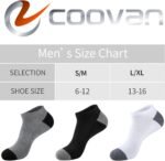 COOVAN 10 Pairs Mens Cushion Ankle Socks Men 10 Pack Low Cut Comfort Breathable Casual Socks - Image 3