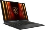 msi Stealth A16 AI+ 16” 240Hz QHD+ OLED Gaming Laptop: AMD Ryzen AI 9 HX 370, NVIDIA Geforce RTX 5070Ti, 32GB DDR5, 2TB NVMe SSD, Wi-Fi 7, Win 11 Home :Core Black A3XWHG-079US - Image 3